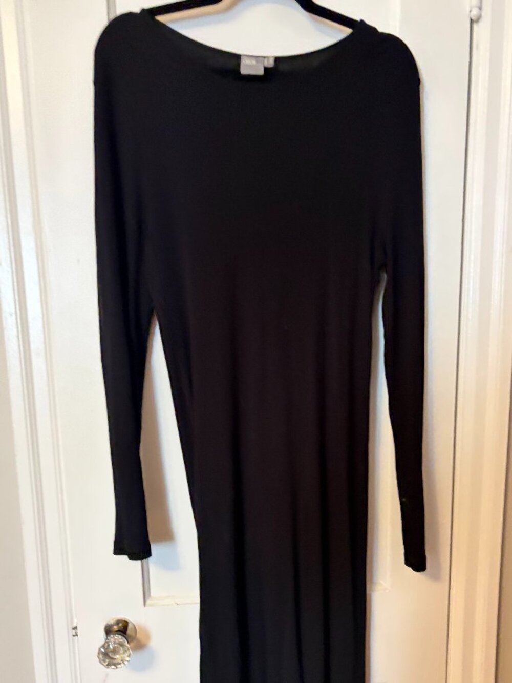 ASOS Black Long Sleeve Midi Dress US 10
